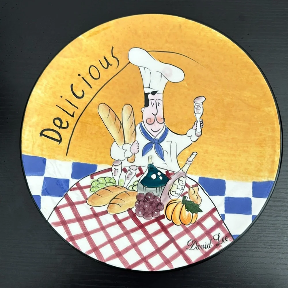 Signed David Lee 10.5” Chef Plate